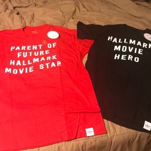 Unisex set of 2 Hallmark movie t-shirts